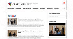 Desktop Screenshot of claphaminstitutet.se