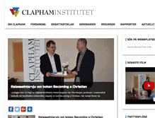 Tablet Screenshot of claphaminstitutet.se